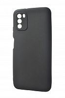 Чехол-накладка для XIAOMI Poco M3 FASHION TPU матовый черный - фото