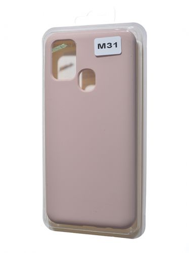 Чехол-накладка для Samsung M315F M31 VEGLAS SILICONE CASE закрытый светло-розовый (18) оптом, в розницу Центр Компаньон