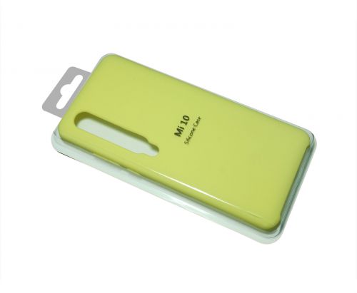 Чехол-накладка для XIAOMI Mi 10 SILICONE CASE желтый (20) - фото фото 2