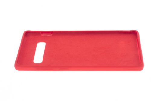 Чехол-накладка для Samsung G975F S10 Plus SILICONE CASE OP закрытый красный (1) - фото фото 3
