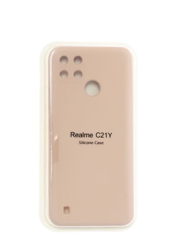 Чехол-накладка для REALME C21Y VEGLAS SILICONE CASE закрытый светло-розовый (18) - фото