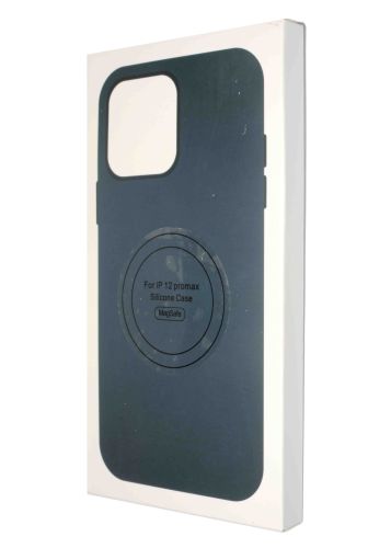 Чехол-накладка для iPhone 12 Pro Max SILICONE TPU NL поддержка MagSafe темно-синий коробка оптом, в розницу Центр Компаньон фото 4