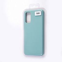 Чехол-накладка для Samsung G980F S20 VEGLAS SILICONE CASE закрытый бирюзовый (2) - фото