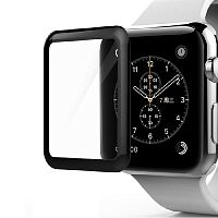 Защитное стекло для Apple Watch (42) 3D CURVED FULL GLUE коробка - фото
