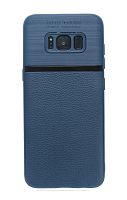 Купить Чехол-накладка для Samsung G955H S8 Plus NEW LINE LITCHI TPU синий оптом, в розницу в ОРЦ Компаньон