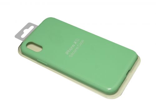 Чехол-накладка для iPhone X/XS SILICONE CASE закрытый ментоловый (50) - фото фото 2