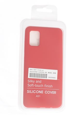 Чехол-накладка для Samsung A515F A51 SILICONE CASE NL OP закрытый красный (1) оптом, в розницу Центр Компаньон фото 4