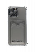 Купить Чехол-накладка для iPhone 13 Pro Max VEGLAS Air Pocket черно-прозрачный оптом, в розницу в ОРЦ Компаньон