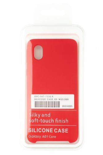 Чехол-накладка для Samsung A013F A01 Core SILICONE CASE OP красный (1) оптом, в розницу Центр Компаньон фото 4