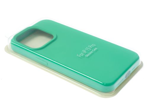 Чехол-накладка для iPhone 15 Pro SILICONE CASE закрытый ментоловый (50) - оптовая продажа фото 2 Чехол-накладка для iPhone 15 Pro SILICONE CASE закрытый ментоловый (50) - фото фото 2