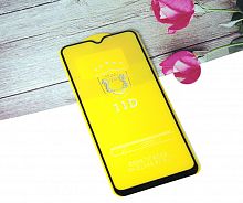 Защитное стекло для VIVO Y91 FULL GLUE (желтая основа) пакет черный - фото