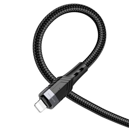 Кабель USB Lightning 8Pin BOROFONE BU35 Influence 2.4A 1.2м черный оптом, в розницу Центр Компаньон