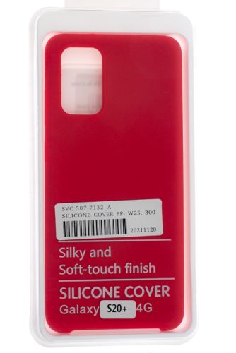 Чехол-накладка для Samsung G985 S20 Plus SILICONE CASE OP красный (1) оптом, в розницу Центр Компаньон фото 4