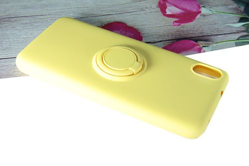 Чехол-накладка для XIAOMI Redmi 7A SOFT TOUCH TPU КОЛЬЦО желтый оптом, в розницу Центр Компаньон фото 4