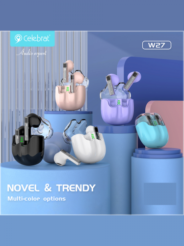 Беспроводные наушники CELEBRAT W27 TWS белые - оптовая продажа фото 2 Беспроводные наушники CELEBRAT W27 TWS белые - фото фото 2