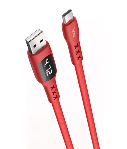 Кабель USB Type-C HOCO S6 Sentinel LED 3.0A 1.2м красный оптом, в розницу Центр Компаньон фото 2