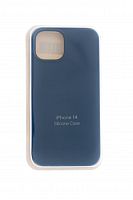 Чехол-накладка для iPhone 14 VEGLAS SILICONE CASE закрытый синий деним (20) - фото