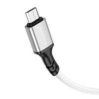 Кабель USB-Micro USB BOROFONE BX83 Silicone 2.4A 1м белый - фото