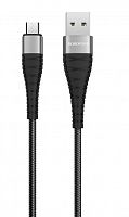 Кабель USB-Micro USB BOROFONE BX32 Munificent 2.4A 1м черный - фото