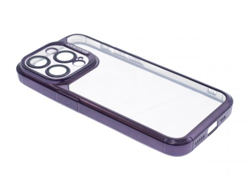 Чехол-накладка для iPhone 15 Pro VEGLAS Bracket Lens фиолетовый оптом, в розницу Центр Компаньон фото 2