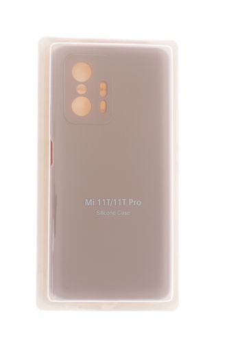 Чехол-накладка для XIAOMI Mi 11T VEGLAS SILICONE CASE закрытый светло-розовый (18) оптом, в розницу Центр Компаньон