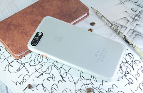 Чехол-накладка для iPhone 7/8 Plus METAL LENS TPU+PC белый - фото