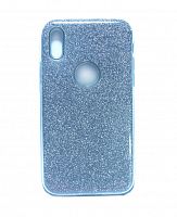 Купить Чехол-накладка для iPhone X/XS JZZS Shinny 3в1 TPU синяя оптом, в розницу в ОРЦ Компаньон