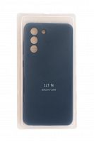 Чехол-накладка для Samsung G9900F S21 FE VEGLAS SILICONE CASE закрытый темно-синий (8) - фото