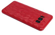 Купить Чехол-накладка для Samsung G955F S8 Plus JZZS Diamond TPU красная оптом, в розницу в ОРЦ Компаньон