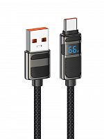 Кабель USB Type-C HOCO U137 Line 5A 1.2м черный - фото