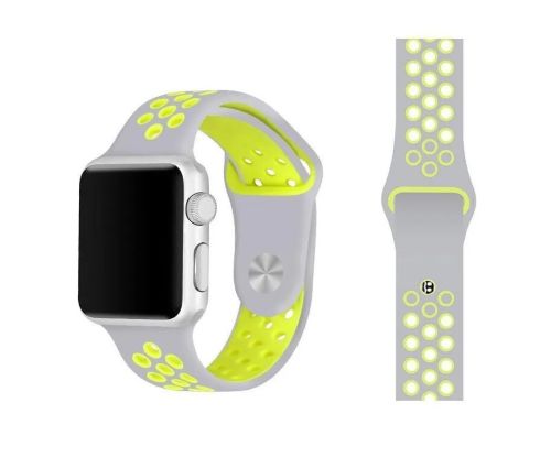 Ремешок для Apple Watch Sport Отверстия 38/40/41mm серо-зеленый оптом, в розницу Центр Компаньон фото 2