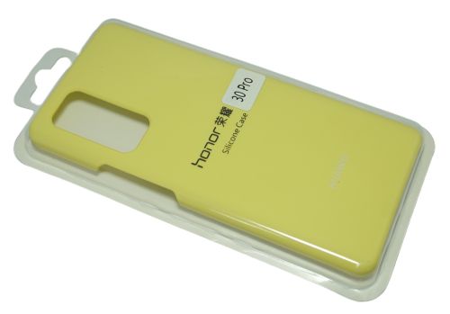 Чехол-накладка для HUAWEI Honor 30 Pro+/30 Pro SILICONE CASE желтый (20)																											 оптом, в розницу Центр Компаньон фото 2