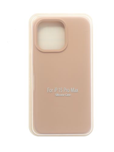 Чехол-накладка для iPhone 15 Pro Max VEGLAS SILICONE CASE NL закрытый светло-розовый (19) оптом, в розницу Центр Компаньон