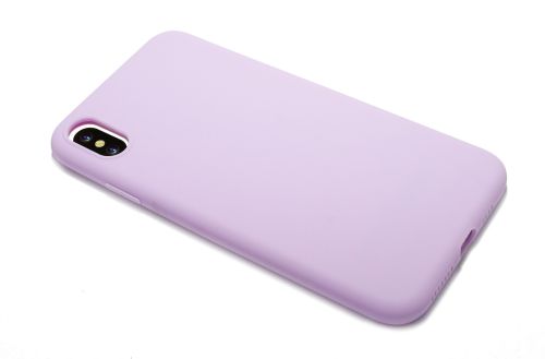 Чехол-накладка для iPhone XS Max LATEX сиреневый оптом, в розницу Центр Компаньон фото 3