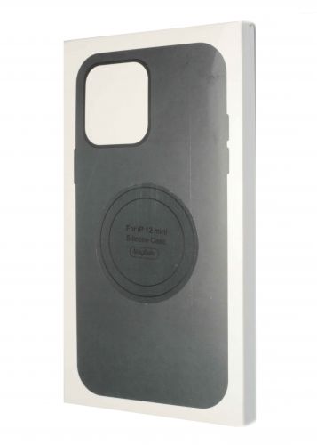 Чехол-накладка для iPhone 12 Mini SILICONE TPU NL поддержка MagSafe черный коробка - оптовая продажа фото 4 Чехол-накладка для iPhone 12 Mini SILICONE TPU NL поддержка MagSafe черный коробка - фото фото 4
