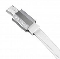Купить Кабель USB-Micro USB BOROFONE BU8 Glory 2.4A 1.2м белый оптом, в розницу в ОРЦ Компаньон