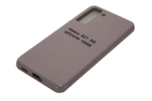 Чехол-накладка для Samsung G991F S21 SILICONE CASE закрытый светло-розовый (18) оптом, в розницу Центр Компаньон фото 2
