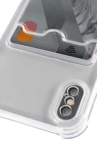 Чехол-накладка для iPhone X/XS VEGLAS Air Pocket прозрачный оптом, в розницу Центр Компаньон фото 3
