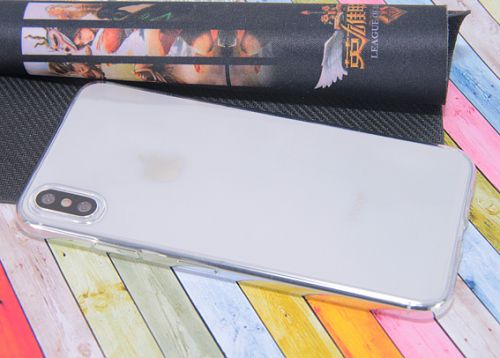 Чехол-накладка для iPhone XS Max JZZS TPU ультратон пакет бел - фото