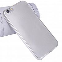 Чехол-накладка для iPhone 6/6S JZZS Painted TPU One side серебро - фото