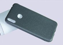 Чехол-накладка для HUAWEI Y7 2019 FASHION LITCHI TPU черный - фото