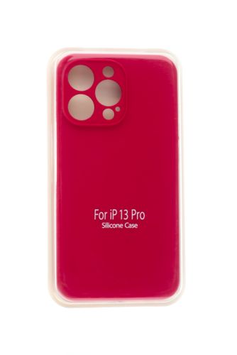 Чехол-накладка для iPhone 13 Pro SILICONE CASE Защита камеры вишневый (36) оптом, в розницу Центр Компаньон