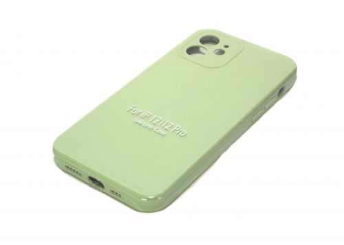 Чехол-накладка для iPhone 12 VEGLAS SILICONE CASE Защита камеры оливковый (1) - фото фото 2