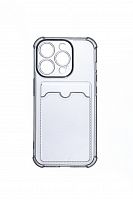 Чехол-накладка для iPhone 15 Pro VEGLAS Air Pocket черно-прозрачный - фото