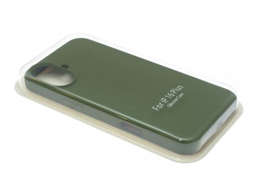 Чехол-накладка для iPhone 16 Plus VEGLAS SILICONE CASE закрытый хаки (64) - оптовая продажа фото 4 Чехол-накладка для iPhone 16 Plus VEGLAS SILICONE CASE закрытый хаки (64) - фото фото 4