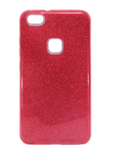 Чехол-накладка для HUAWEI P10 Lite JZZS Shinny 3в1 TPU красная - фото