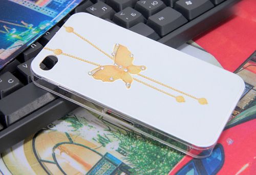Чехол-накладка для iPhone 4/4S YOUNICOU стразы полиг объем PC - оптовая продажа Чехол-накладка для iPhone 4/4S YOUNICOU стразы полиг объем PC - фото