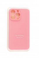 Чехол-накладка для iPhone 13 Pro VEGLAS SILICONE CASE Защита камеры розовый (6) - фото