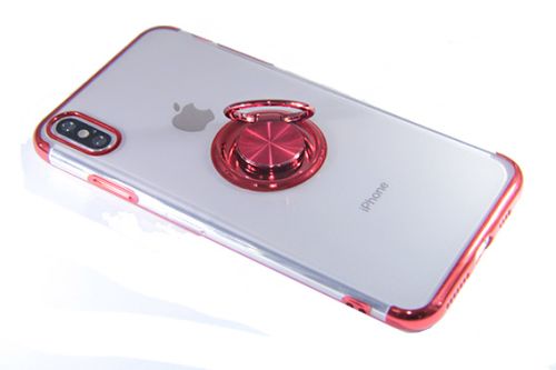 Чехол-накладка для iPhone XS Max ELECTROPLATED TPU КОЛЬЦО красный оптом, в розницу Центр Компаньон фото 4