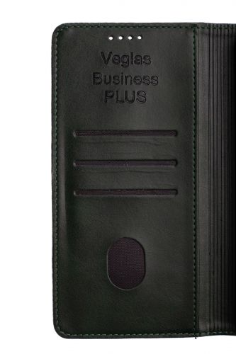 Чехол-книжка для Tecno Spark 30 VEGLAS BUSINESS PLUS темно-зеленый - оптовая продажа фото 7 Чехол-книжка для Tecno Spark 30 VEGLAS BUSINESS PLUS темно-зеленый - фото фото 7